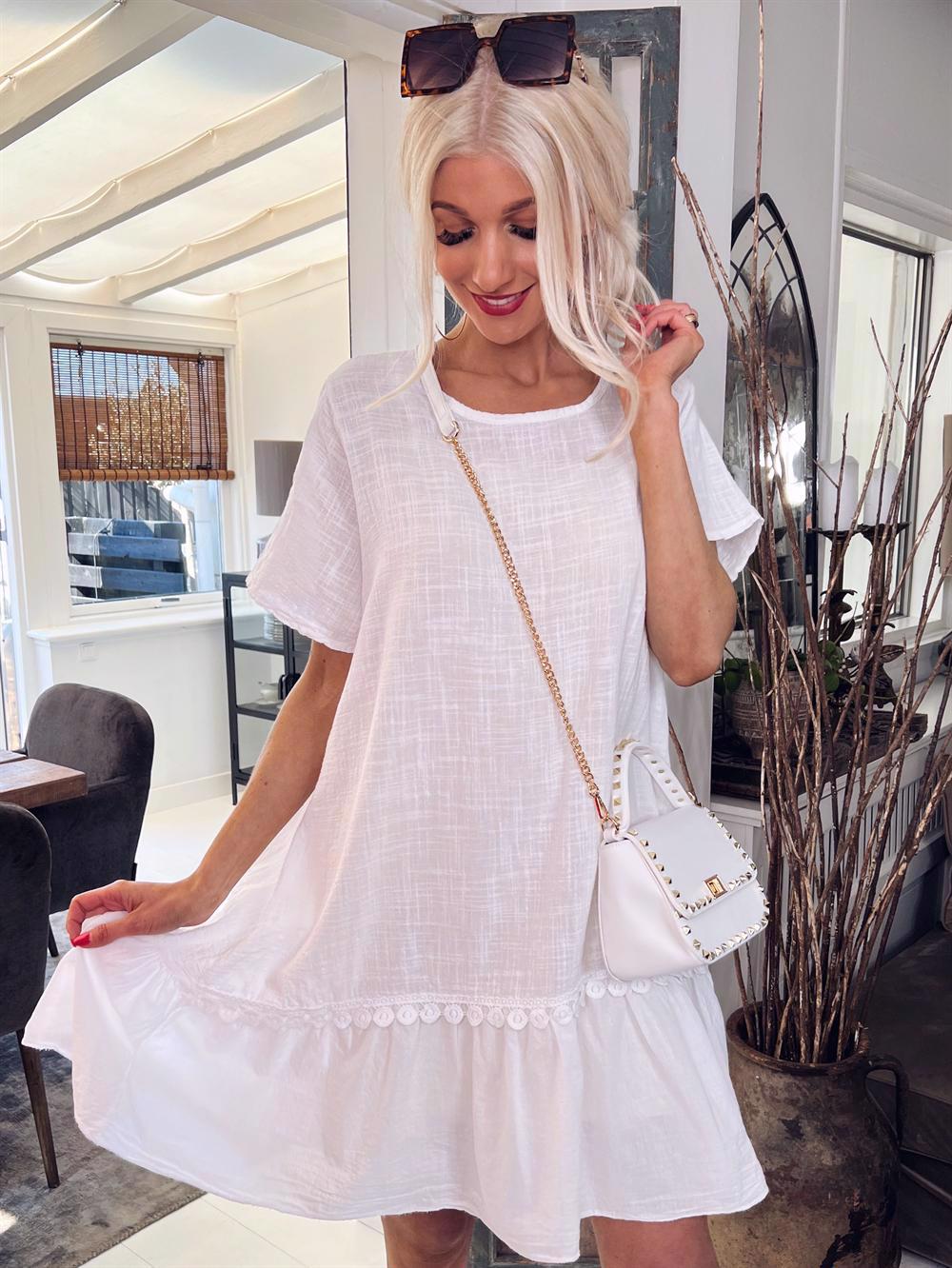 Stacia - Kjole i hørlignende stof